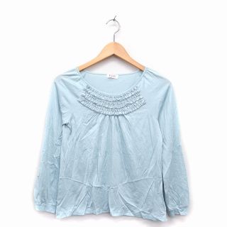 エル(ELLE)のエル カットソー Tシャツ 長袖 チュール 38 ライトブルー /KT40(カットソー(長袖/七分))