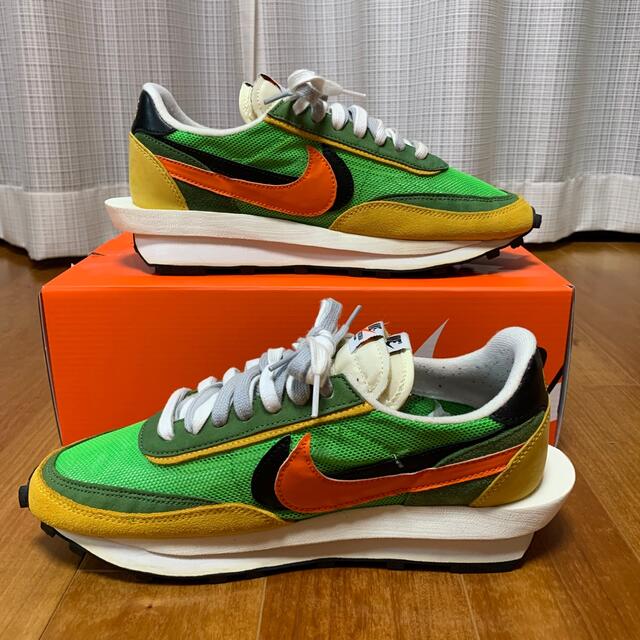 sacai × NIKE LDWaffle グリーン 27.5cm