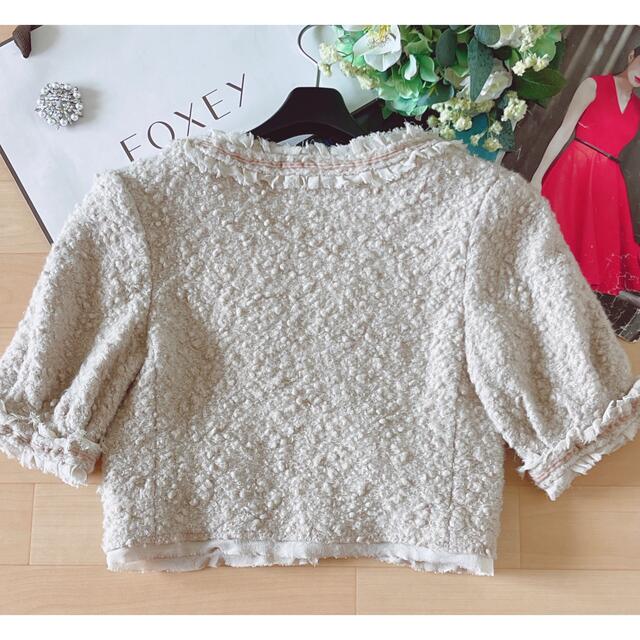 極美品!FOXEY ブディックゴージャスツイードジャケット 38 Rene ftik