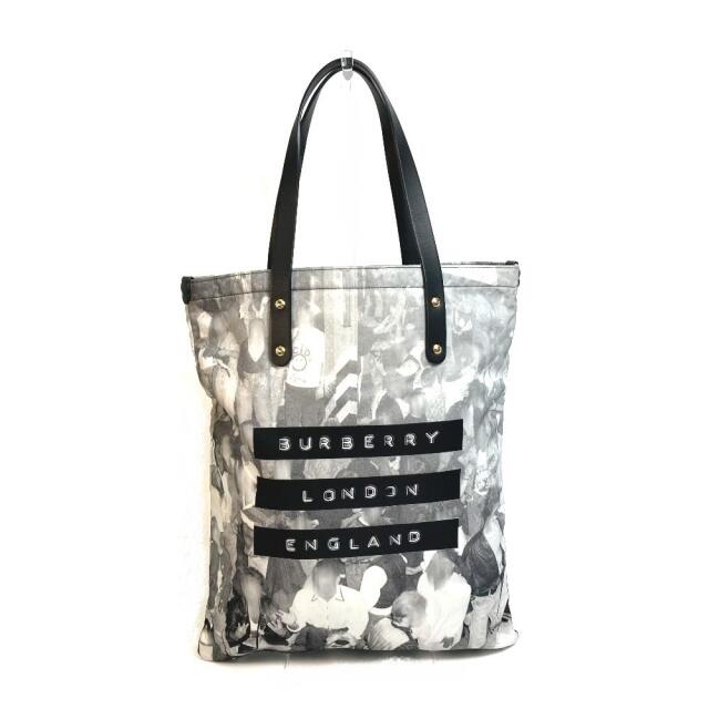 バーバリー BURBERRY MD FLAT TOTE DYMO 8022364 ロゴ プリント