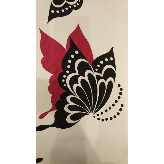 ふりふ 着物 蝶 中振 - 着物