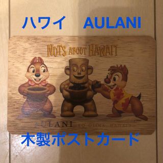 ハワイ　AULANI ディズニー木製ポストカード(その他)