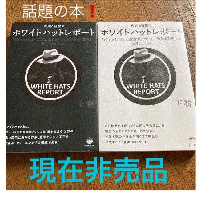 ホワイトハットレポート 真実と目醒め 内藤晴輔 上下巻セット 非売品 ...