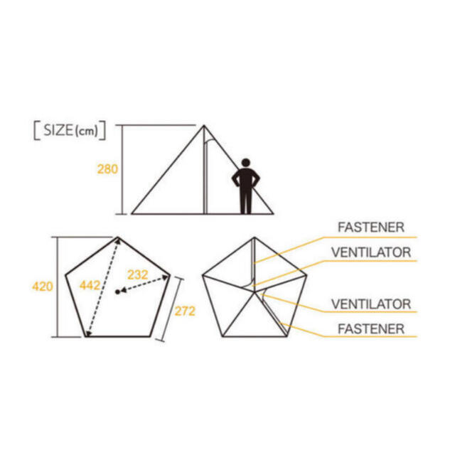 URBAN RESEARCH(アーバンリサーチ)のtent-Mark DESIGNS×EKAL　別注サーカスTCDX テント スポーツ/アウトドアのアウトドア(テント/タープ)の商品写真