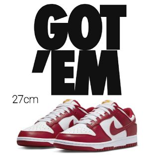 □8月限定□ NIKE DUNK LOW レトロ GYM RED 27cm(スニーカー)