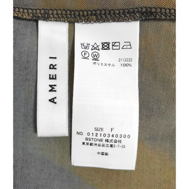 Ameri VINTAGE(アメリヴィンテージ)の美品 AMERI MIRANDA TAIDAI SHEER TURTLE TOP レディースのトップス(カットソー(長袖/七分))の商品写真