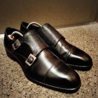 pierre cardin ピエールカルダン ダブルモンクストラップ イタリア製