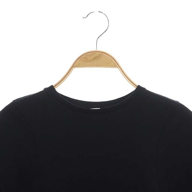 トーテム カットソー Tシャツ 半袖 クルーネック XS 黒 ブラック