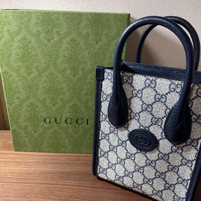 極美品GUCCI グッチ インターロッキングミニトートバッグ