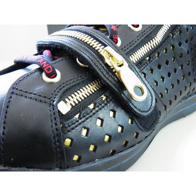 マークアンドロナブラックボックス HiCutZipShoes シューズ27cm黒 www