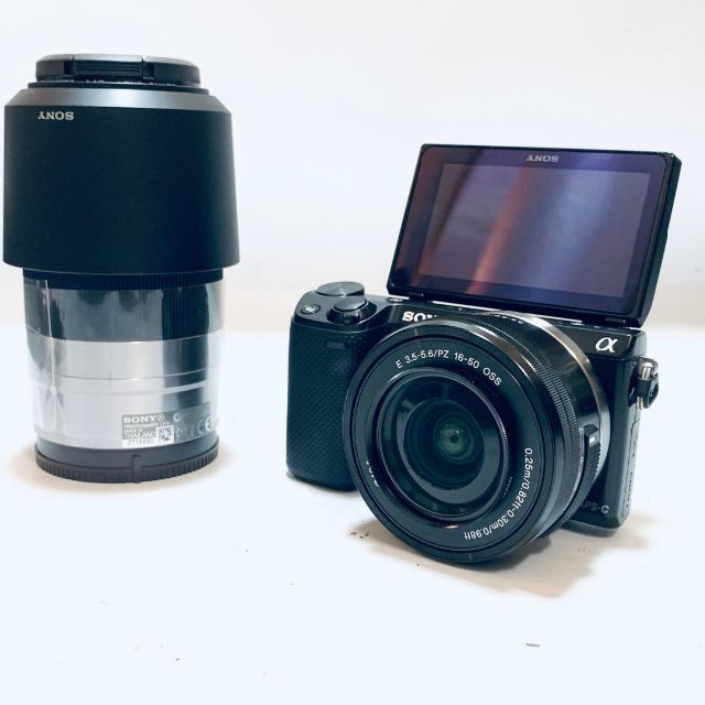 ソニー ミラーレス一眼カメラ α NEX-5R　ダブルズームキット　ブラック