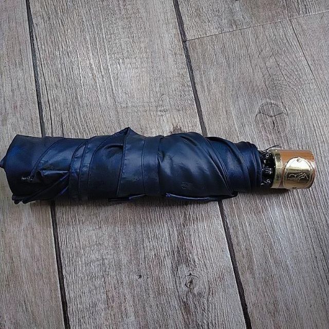 POLO RALPH LAUREN(ポロラルフローレン)のポロラルフローレン　晴雨兼用　日傘　折りたたみ　柄　ロゴ　ブラック　ネイビー メンズのファッション小物(傘)の商品写真