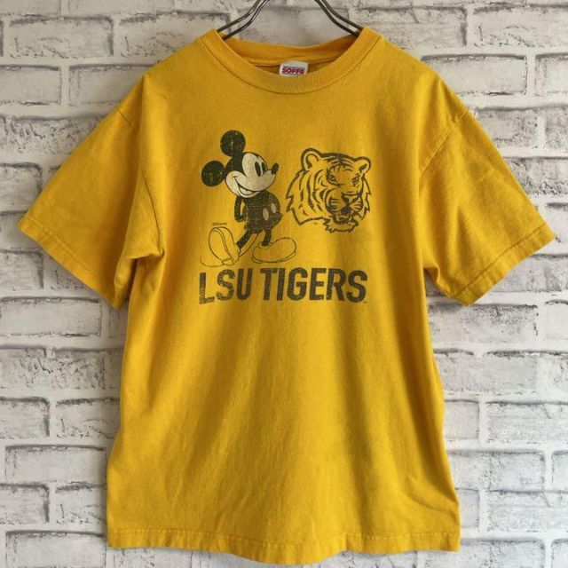 Disney(ディズニー)のDisney ディズニー ミッキー キャラTシャツ 半袖 輸入品 アメフト レディースのトップス(Tシャツ(半袖/袖なし))の商品写真