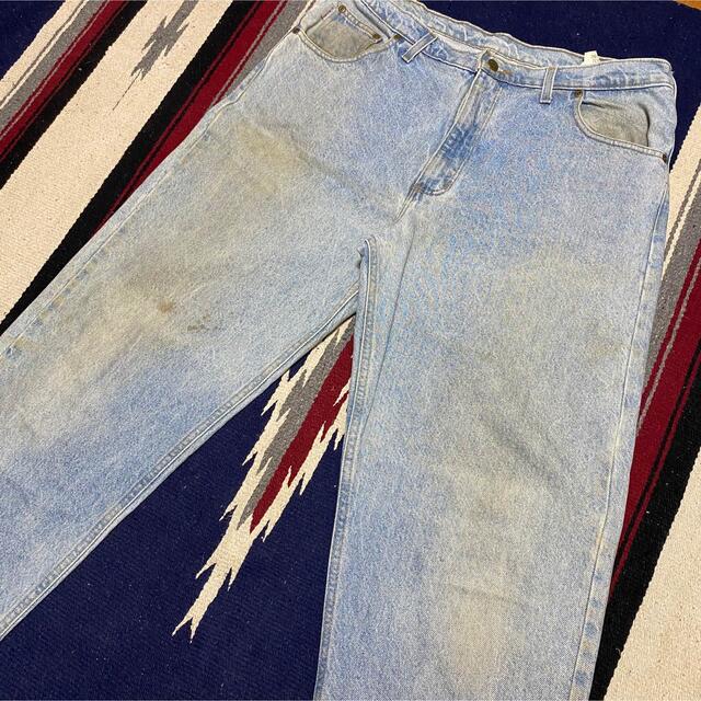 carhartt - 90s 古着 カーハート USA製 革タグ デニム バギー carhartt - 90s 古着 カーハート USA製 革タグ デニム バギー
