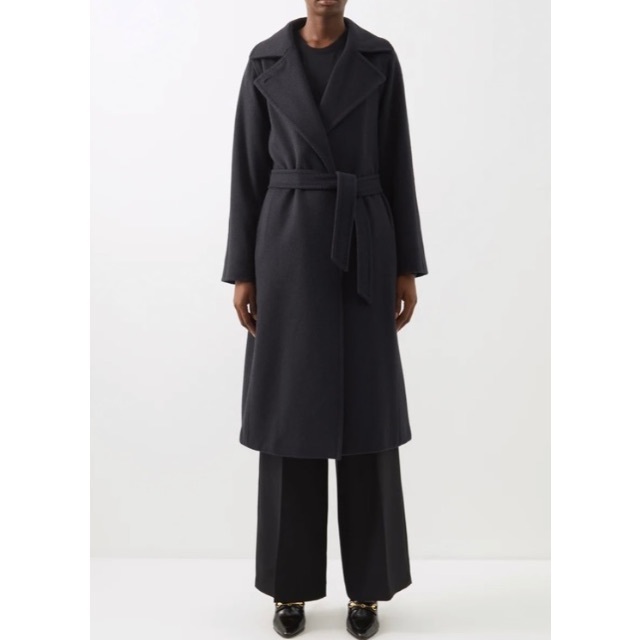 【ビスコース】 Max Mara - 専用 Max Mara Manuela マヌエラ マックスマーラ ネイビーロの サイドポケ