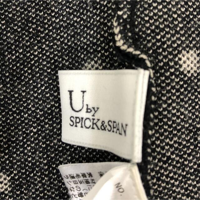 U by SPICK&SPAN(ユーバイスピックアンドスパン)の U by SPICK&SPAN ドットジャガードニット オールインワン　黒 レディースのパンツ(サロペット/オーバーオール)の商品写真