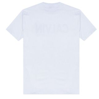 カルバンクライン(Calvin Klein)の【L】カルバンクライン/半袖Tシャツ/キャピタルロゴプリント/ホワイト(Tシャツ/カットソー(半袖/袖なし))