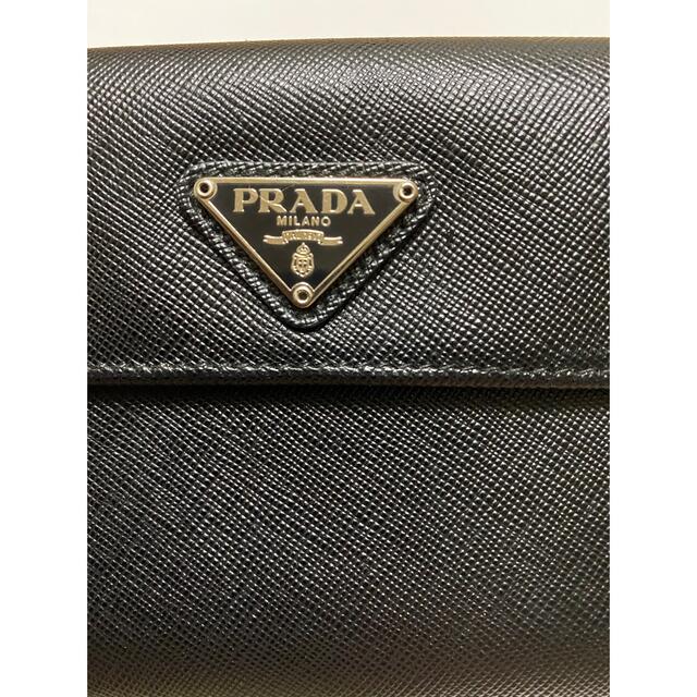 《極美品》PRADA プラダ♬財布　メンズ　レディース　黒 1