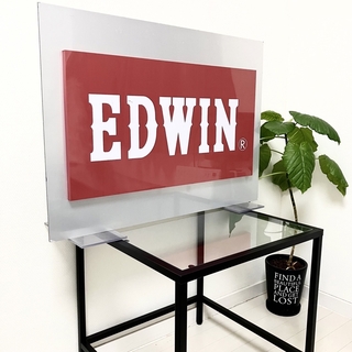 エドウィン(EDWIN)の非売品　レア物　店舗看板　アメリカン　EDWIN エドウィン　立体　大きな看板(置物)