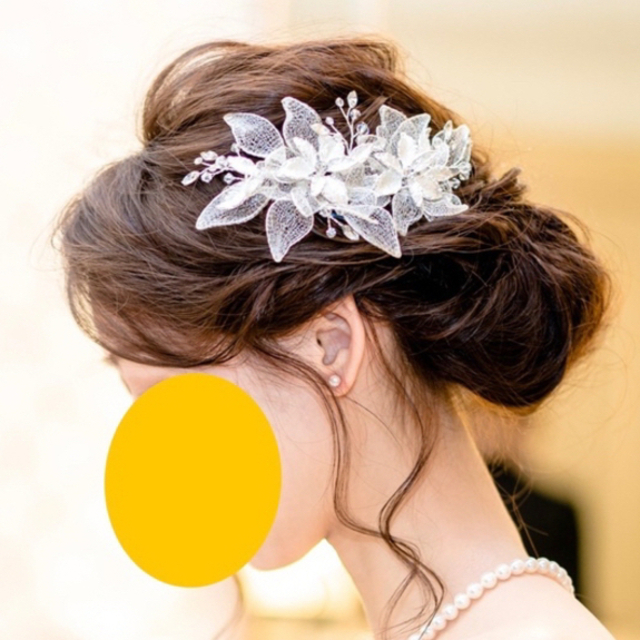 ANNAN WEDDING ブライダルヘアアクセサリー　ヘッドドレス レディースのヘアアクセサリー(その他)の商品写真