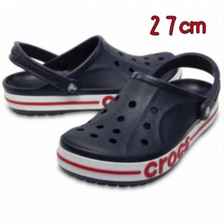 クロックス(crocs)の新品 27㎝ クロックス バヤバンド クロッグ ネイビー(サンダル)