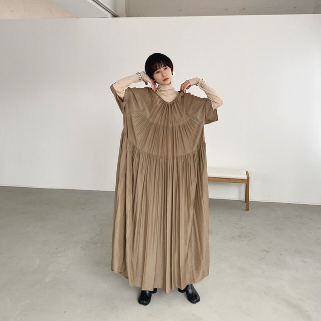 CLANE(クラネ)のclane 2way tiered dress レディースのワンピース(ロングワンピース/マキシワンピース)の商品写真