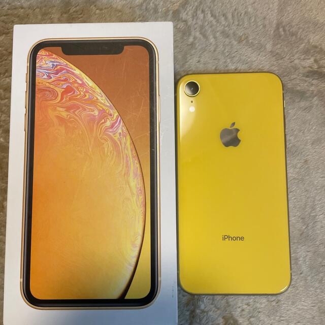 iPhone XR 64GB SIMフリー　キイロ　黄色
