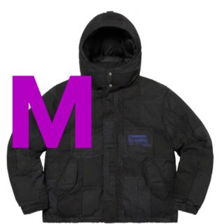 シュプリーム(Supreme)のSupreme Patchwork Puffy Jacket  Black 黒(ダウンジャケット)