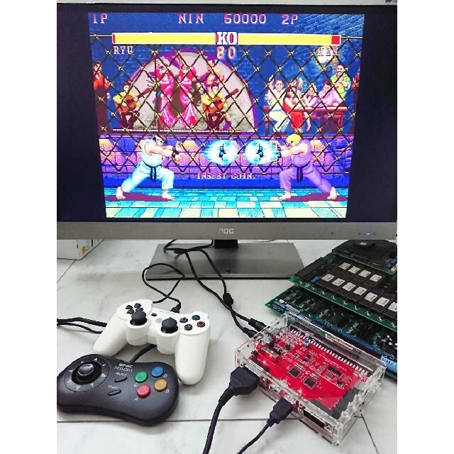 PS3とPS4パッド対応コントロールボックス USB&NEOGEO JAMMA