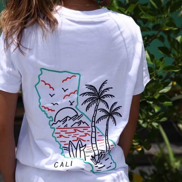 STANDARD CALIFORNIA(スタンダードカリフォルニア)の売り切れ間近！！カリフォルニアエンブロイダリーポケットTシャツ　L パタゴニア メンズのトップス(Tシャツ/カットソー(半袖/袖なし))の商品写真