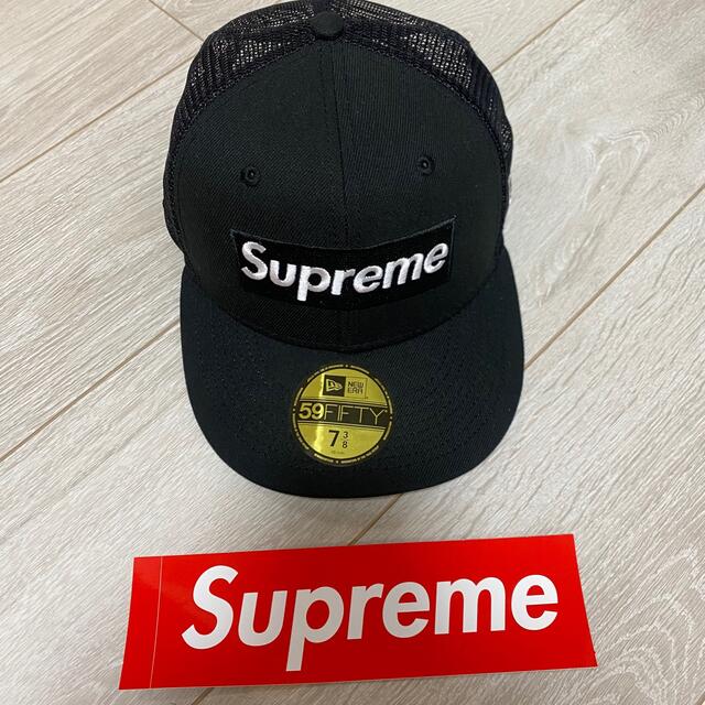 supreme newera box logo cap 7 3/8  58.7㎝