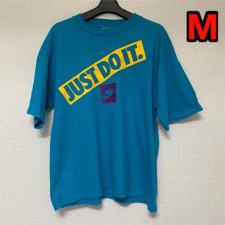 ナイキ 半袖 Tシャツ ビッグロゴ 万国旗 ゴールド スウッシュ ホワイト M