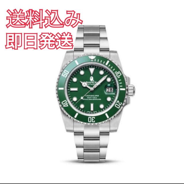 A BATHING APE TYPE 1 BAPEX GREEN時計