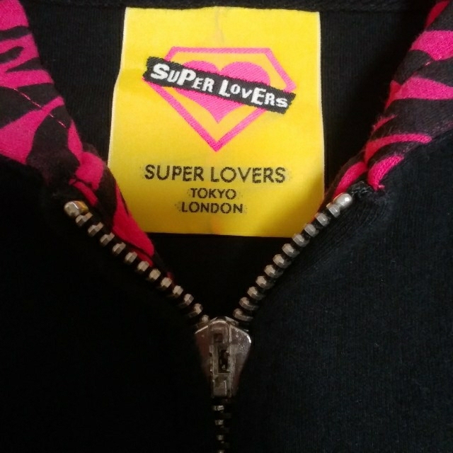 SUPER LOVERS(スーパーラヴァーズ)の▼スーパー ラヴァーズ▼ 半袖ロングパーカー　訳あり レディースのトップス(パーカー)の商品写真