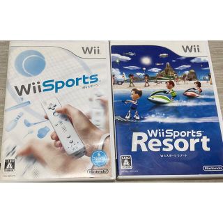 ウィー(Wii)のWii sports Wii sport Resort のセット 任天堂(家庭用ゲームソフト)