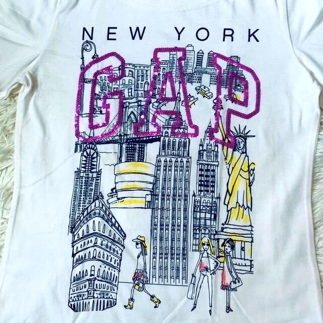 GAP(ギャップ)の★TimeSALE★【新品】GAP  長袖 ピンクスパンコール 160size キッズ/ベビー/マタニティのキッズ服女の子用(90cm~)(Tシャツ/カットソー)の商品写真