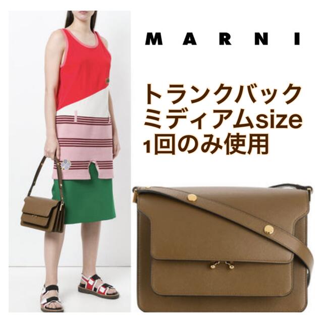 ポンパドー ビター 美品 MARNIマルニ トランクバッグ ショルダーバッグ