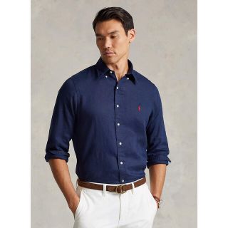 ポロラルフローレン(POLO RALPH LAUREN)の【人気色‼︎】ラルフローレン  リネンシャツ 長袖 Mサイズ BD シャツ(シャツ)