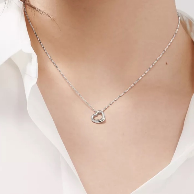 TIFFANY&CO.オープンハートペンダント 驚きの価格 6200円 www.gold-and