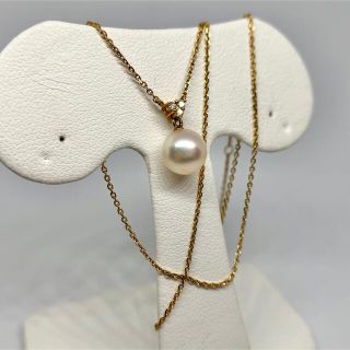 TASAKI - 【美品】田崎真珠 K18 アコヤ真珠&ダイヤモンド ネックレスの