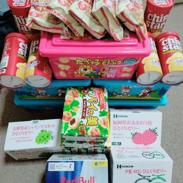 めち様専用お菓子バラエティセット&コンテナ&ゼリー 食品/飲料/酒の食品(菓子/デザート)の商品写真