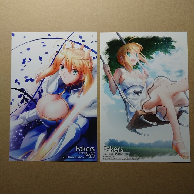 Fakers Fate FGO 同人ポストカード 2枚セット エンタメ/ホビーのアニメグッズ(その他)の商品写真