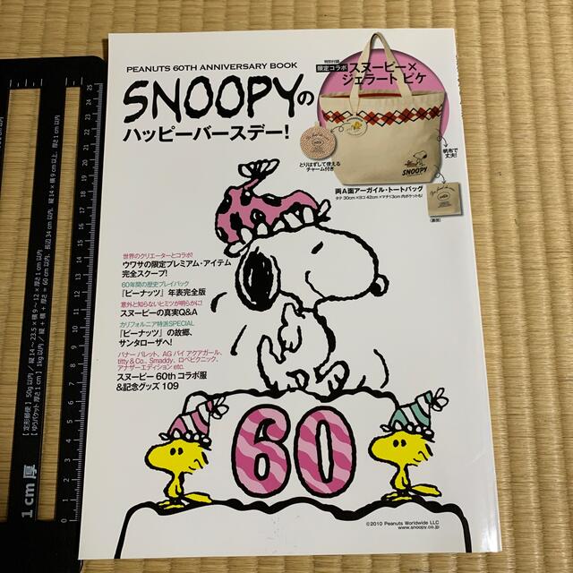 SNOOPY(スヌーピー)のＳＮＯＯＰＹのハッピ－バ－スデ－！ ＰＥＡＮＵＴＳ　６０ＴＨ　ＡＮＮＩＶＥＲＳＡ エンタメ/ホビーの本(ファッション/美容)の商品写真