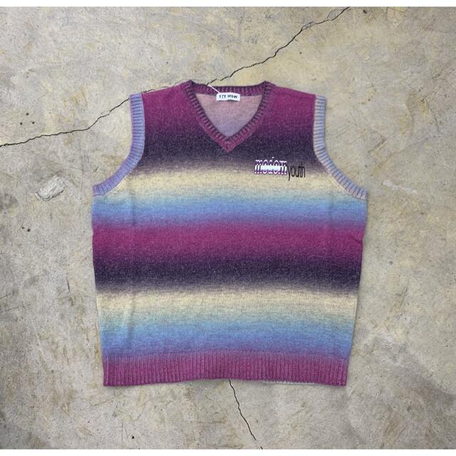 TTT MSW KASURI knit vest purpleニット/セーター