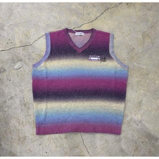 TTT MSW KASURI knit vest purple(ニット/セーター)