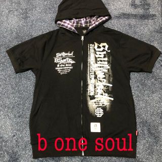 B ONE SOUL - 半袖パーカーTシャツ メンズ パーカー ロゴTシャツの通販