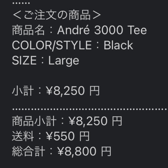 Supreme André 3000 Tee Andre シュプリーム アンドレ