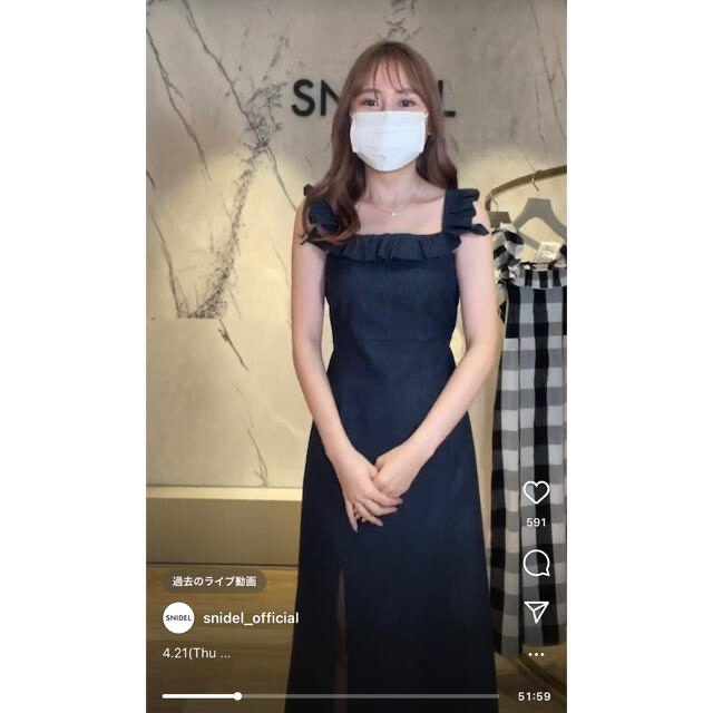 SNIDEL - フリルスリーブワンピースの通販 by ♡♡♡'s shop ...