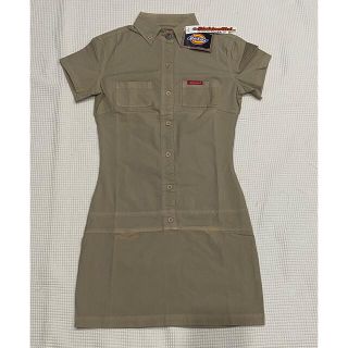 ディッキーズ(Dickies)のタグ付き未着用やや訳あり/Dickies girl 半袖ミニワンピース　サイズS(ミニワンピース)