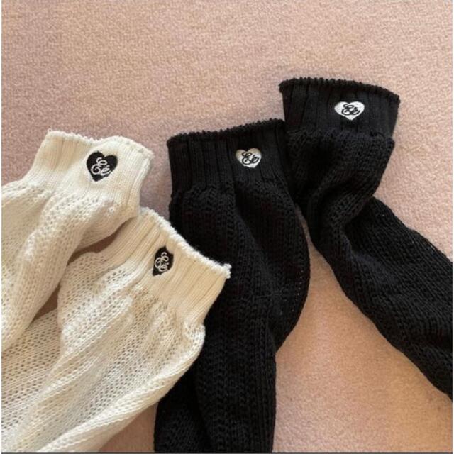 épine(エピヌ)のepine Eé Heart logo loose socks  レディースのレッグウェア(ソックス)の商品写真